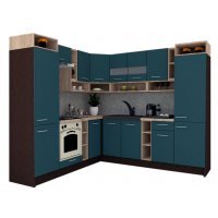 Bucatarie de Colt COSSY NEW ST. 230-250, Wenge / Decor 0244
